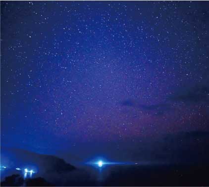 大自然の星空は絶品です