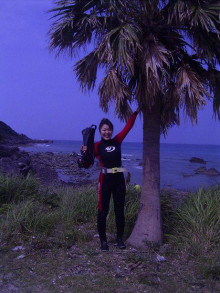 エバーブルー屋久島 本日の海-新米島人!